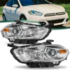 For 2013-2016 Dodge Dart Halogen W/chrome Bezel Headlights Pair Headlamps Set New. Price: $157.56.