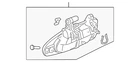 Genuine Honda Handle Assembly Front Door (outer) *B517P* (sapphire Blue Pearl) New. Price: $46.81.