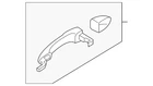 Genuine Mazda Exterior Door Handle GS1F-59-410K-50 New. Price: $54.19.