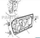 Ford F150 Front Door Interior Handle CL3Z-1822600-AB Used. Price: $100.00.