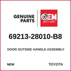 Genuine Toyota Door Outside Handle Assembly 69213-28010-B8 New. Price: $64.00.