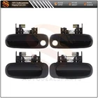 4X Exterior Front Rear Left Right Side Fits 98-02 For Corolla Black Door Handles New. Price: $22.99.