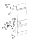 Genuine Mopar Exterior Door Handle 5RJ95JXWAE New. Price: $150.52.