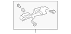 Genuine Lexus Handle Base 69201-76040 New. Price: $113.89.