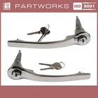 Door Handle For Porsche 911 912 To -'67 With Lock Chrome Exterior L+r Neu. Price: $356.65.