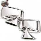 Pair Classic Polished Stainless Steel Car Door Mirrors Oe Spec Universal New. Price: $61.27.