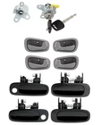 Exterior & Interior Door Handle Kit W/ Lock Cylinder Fits 1998-02 Toyota Corolla New. Price: $32.54.