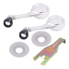 Manual Window Cranks Fit 55-57 Chevy Tri Five Chrome Black W/handle Removal Tool New. Price: $44.00.