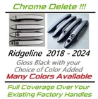 Custom Black & Color Door Handle Overlays 2018 - 2024 Honda Ridgeline Pick Clr New. Price: $125.00.