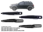 For 03 - 06 Outlander 02 07 Lancer Door Handle Outer Front Rear Set Of 4 New. Price: $72.75.