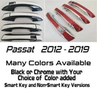 Black Chrome Door Handle Overlays Volkswagen Vw Passat 2012-2019 U Pick Clr New. Price: $95.00.