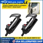 Interior Door Handles Front Rear Passenger For Hyundai Santa 83620-0W010-S4 New. Price: $18.04.