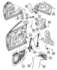 Genuine Mopar Exterior Door Handle Left TY23SW1AC New. Price: $11.98.