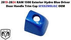 2019-2024 Ram 1500 Exterior Hydro Blue Driver Door Handle Trim Cap 6FX82MBJAC Used. Price: $22.00.