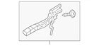 Genuine Mazda Handle Base KB7W-73-42X New. Price: $21.61.