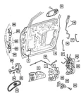 Genuine Mopar Front Door Exterior Handle Right WZ28WS2AA New. Price: $111.31.