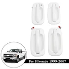 4PCS Exterior White Painted Door Handle Set For Silverado 1999-2007 New. Price: $101.15.