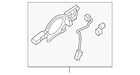 Genuine Mitsubishi Handle Base 80611W020P New. Price: $174.03.