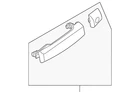 Genuine Nissan Exterior Door Handle 82605-9BW6A New. Price: $44.84.
