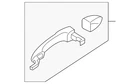 Genuine Mazda Exterior Door Handle GS1D-72-410H-PZ New. Price: $70.46.