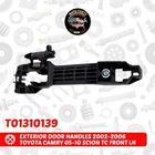 Exterior Door Handles 2002-2006 Toyota Camry 05-10 Scion Tc Front Lh TO1310139 New. Price: $19.75.