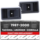 Interior Door Handle Set For 1988-2000 Toyota Corolla, 4RUNNER, Tacoma & Geo Pri New. Price: $30.99.
