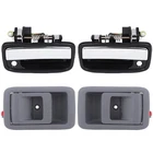 4X Inside Outside Front+lh+rh For Toyota Tacoma Gray & Black Door Handles New. Price: $22.69.