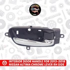 Interior Door Handle For 2013-2018 Nissan Altima Chrome Lever Side New. Price: $12.59.
