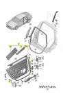 Audi 2011-2025 A6 Exterior Door Handle Gasket 4H0837278 Used. Price: $191.36.