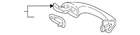 Genuine Volkswagen Handle Outside 5NN-837-206-C-GRU New. Price: $121.91.