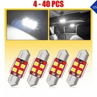 Led License Plate Door Map Light Bulb 3030 Power Chips 31MM 6000K White 4-40X New. Price: $11.99.