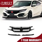 Front FK8 Type Style Glossy Black Mesh Hood Grille For 2016-20 Honda Civic New. Price: $79.28.