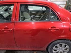 2009 Corolla Left Driver Side Rear Door Assembly Color: Red 3R3 Used. Price: $446.50.