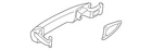 Genuine Volkswagen Handle Outside 1K8-837-206-H-GRU New. Price: $224.66.