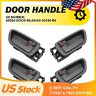 Inside Door Handle Bezel & Driver Passenger For Toyota Sequoia 4PCS Set New. Price: $21.84.