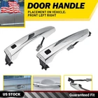 1/2SET Front Outside Door Handle L+r Assembly For 2017-20 Hyundai Elantra Chrome New. Price: $8.54.