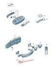 Vw Touareg Front Left Door Exterior Handle 7P6837205HGRU Original New. Price: $296.76.