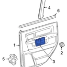For Ram 1500 2011-2012 1GY64XDVAD Front Right Interior Door Handle Trim New. Price: $50.51.