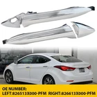 2X Exterior Door Handle For 2011-2016 Hyundai Elantra Front Left & Right Chrome New. Price: $19.94.