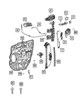 Genuine Mopar Exterior Door Handle Right 6DF95JSCAC New. Price: $38.87.
